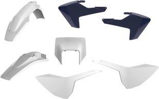 Пластик Polisport ENDURO kit - Husqvarna (17-) White/Blue Husqvarna