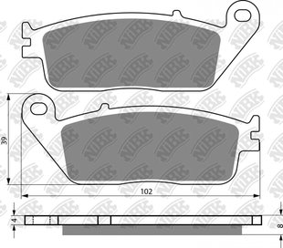 Колодки NIBK Pm029