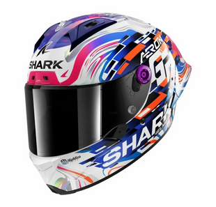 Мотошолом Shark Aeron-GP Replica Zarco GP De France Purple Blue L