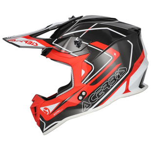 Мотошолом ACERBIS LINEAR 2206 grey/red L