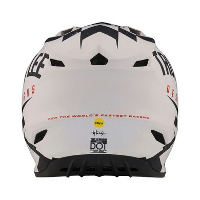 Мотошолом TLD SE4 POLYACRYLITE HELMET RACE SHOP WHITE/BLACK LG
