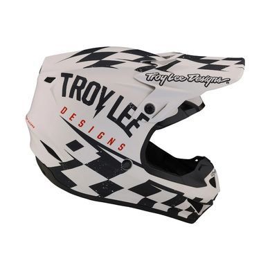 Мотошолом TLD SE4 POLYACRYLITE HELMET RACE SHOP WHITE/BLACK LG