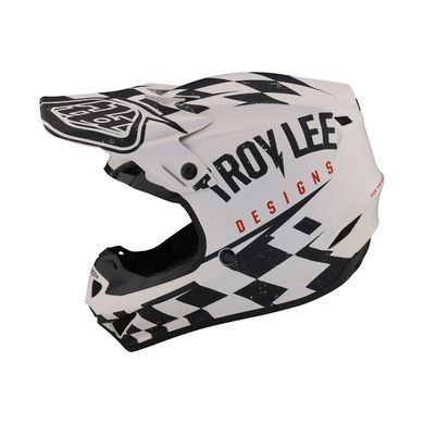 Мотошолом TLD SE4 POLYACRYLITE HELMET RACE SHOP WHITE/BLACK LG