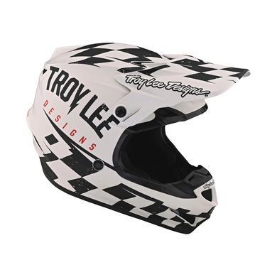 Мотошолом TLD SE4 POLYACRYLITE HELMET RACE SHOP WHITE/BLACK LG