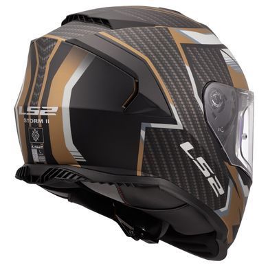 Мотошолом LS2 FF800 Storm 2 Tracker Black Gold L