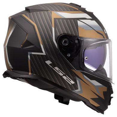 Мотошолом LS2 FF800 Storm 2 Tracker Black Gold L