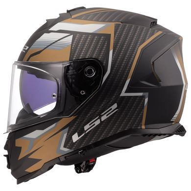 Мотошолом LS2 FF800 Storm 2 Tracker Black Gold L