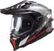 Мотошолом LS2 MX701 C Explorer Frontier Gloss Titanium Red S
