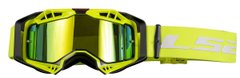 Маска кросова LS2 Aura Pro Goggle Black Yellow with Iridium Visor