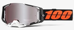 Маска кроссовая 100% ARMEGA Goggle HiPER Blacktail - Mirror Silver Lens, Mirror Lens