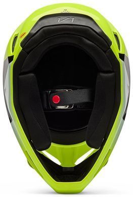 Мотошолом FOX V1 Helmet SHIELD Flo Yellow L