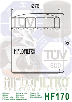 Фільтр масляний Hiflo Filtro HF170B
