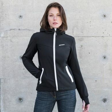 Мотокуртка HOODIE ARMOR LADY White-Black