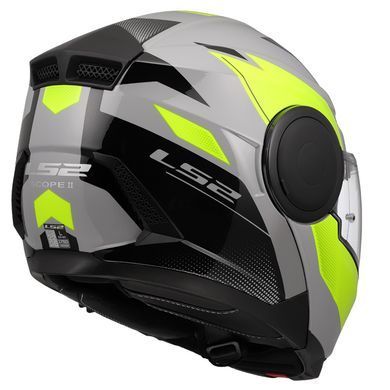 Мотошолом LS2 FF902 Scope 2 Duria Grey Hi-Vis Yellow L