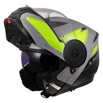 Мотошолом LS2 FF902 Scope 2 Duria Grey Hi-Vis Yellow L