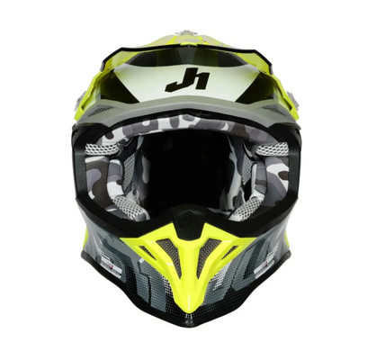 Мотошолом Just1 J39 Revo Grey Yellow Fluo Black Matt M
