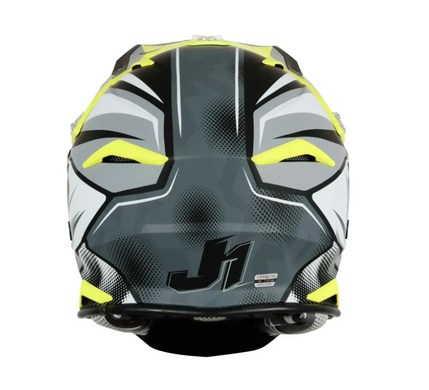 Мотошолом Just1 J39 Revo Grey Yellow Fluo Black Matt M