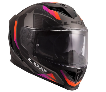Мотошолом LS2 FF818 Storm 3 Sporty Black Purple S