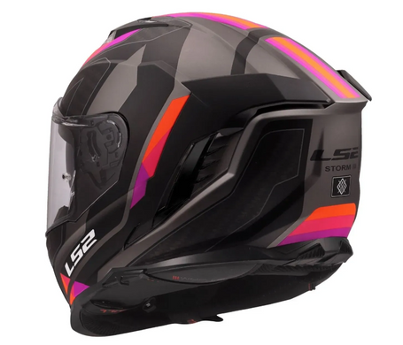 Мотошолом LS2 FF818 Storm 3 Sporty Black Purple S