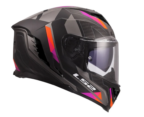 Мотошолом LS2 FF818 Storm 3 Sporty Black Purple S