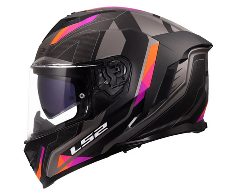 Мотошолом LS2 FF818 Storm 3 Sporty Black Purple S