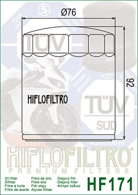 Фільтр масляний Hiflo Filtro HF171B