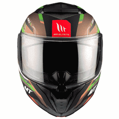 Мотошолом MT ATOM 2 SV BAST A6 Matt Green M