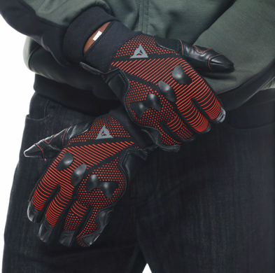 Моторукавички Dainese UNRULY ERGO-TEK BLACK/FLUO-RED L