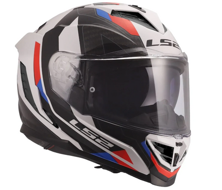 Мотошолом LS2 FF818 Storm 3 Sporty White Blue Red S