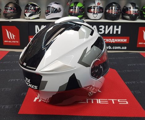Мотошлем AXXIS STORM SV Drone Gloss Pearl Grey L