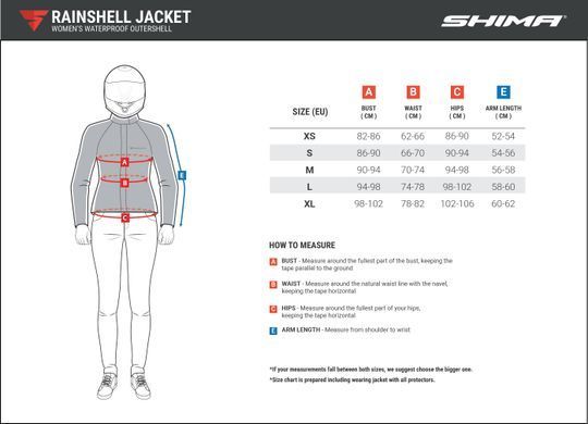 Мотодождевик куртка SHIMA RainShell Men Grey L