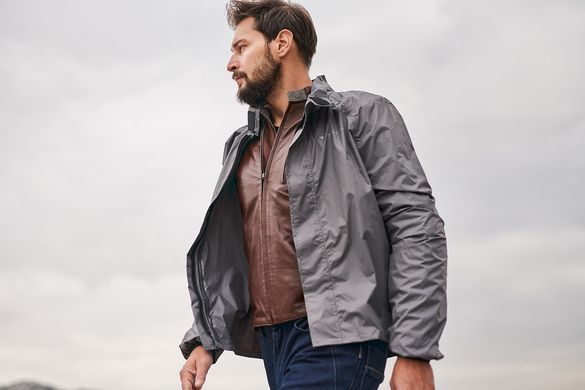 Мотодождевик куртка SHIMA RainShell Men Grey L