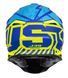 Мотошолом Just1 J39 Poseidon Fluo Yellow Blue