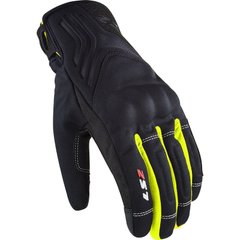 LS2 Jet 2 Man Gloves Black Hi-Vis Yellow