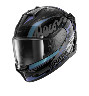 Мотошлем SHARK D-SKWAL 3 STREETRUSH black/green/chrome M