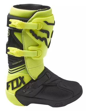 Мотоботы FOX Comp Youth Boot Flo Yellow 2