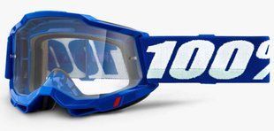 Маска кросова 100% ACCURI 2 Goggle Blue - Clear Lens, Clear Lens