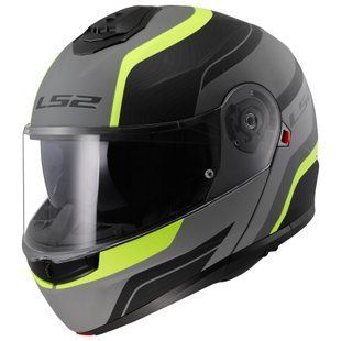 Мотошолом LS2 FF908 Strobe II Monza Matt Black H-V Yellow XS