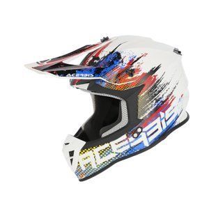 Мотошолом ACERBIS LINEAR 2206 white blue red M