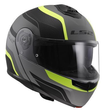 Мотошолом LS2 FF908 Strobe II Monza Matt Black H-V Yellow XS