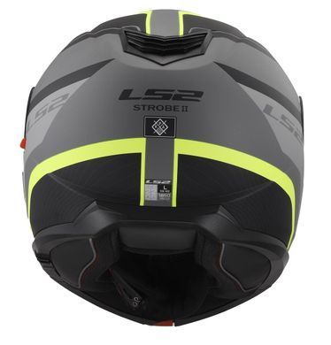 Мотошолом LS2 FF908 Strobe II Monza Matt Black H-V Yellow XS
