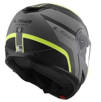 Мотошолом LS2 FF908 Strobe II Monza Matt Black H-V Yellow XS
