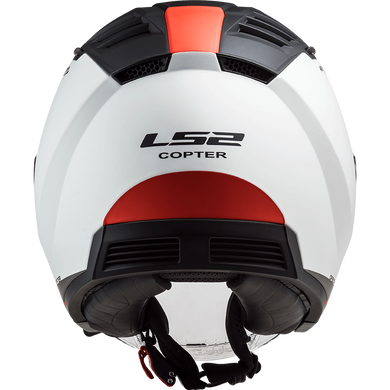 Мотошлем LS2 OF600 Copter Urbane Matt White Red