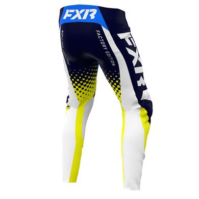 Мотоштаны FXR Revo MX 22-Midnight/White/Yellow 36