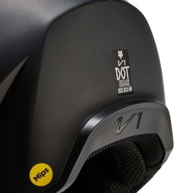 Мотошолом FOX V1 SOLID HELMET Matte Black, XS