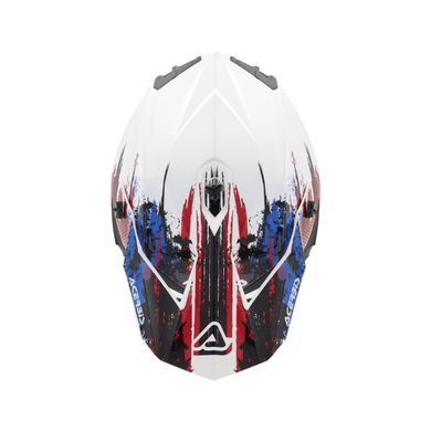 Мотошолом ACERBIS LINEAR 2206 white blue red M