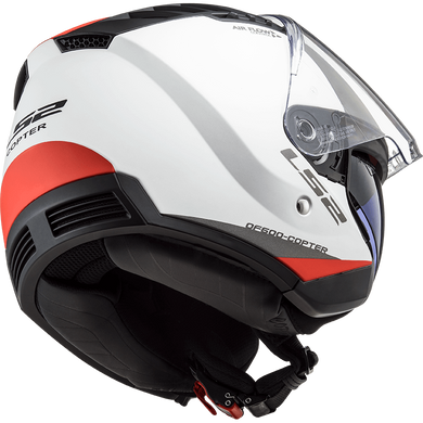 Мотошлем LS2 OF600 Copter Urbane Matt White Red