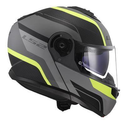 Мотошолом LS2 FF908 Strobe II Monza Matt Black H-V Yellow XS