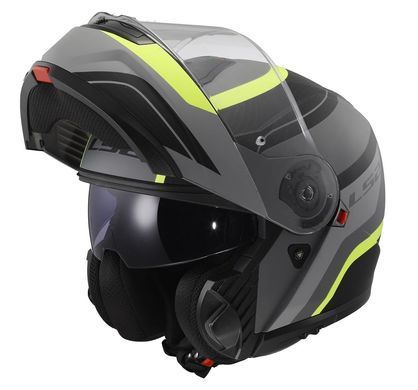Мотошолом LS2 FF908 Strobe II Monza Matt Black H-V Yellow XS