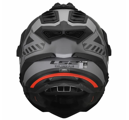 Мотошолом LS2 MX701 Explorer Hexa Black Red Grey XXL